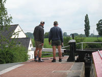 Hard working crew at Grindley Brook